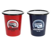 BRISA VW Collection - T1 Bus Pulmino Tazze Smaltate Set da 2 310 ml