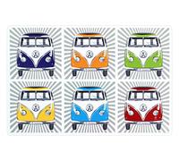BRISA VW Collection - T1 Bus Pulmino Tovagliette Lavabili Set da 4