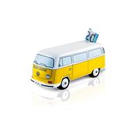 BRISA VW Collection - T2 Bus Pulmino Salvadanaio | Volkswagen Contenitore per Risparmi, Riutilizzabile, decorazione retrò in ceramica, Arancione