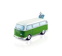 BRISA VW Collection - T2 Bus Pulmino Salvadanaio | Volkswagen Contenitore per Risparmi, Riutilizzabile, in ceramica, regalo per appassionati, decorazione retrò, Verde
