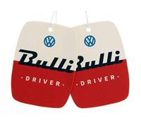 BRISA VW Collection - Volkswagen Deodorante per Auto Profumatore Fragranza Campervan T1 Bus design (Vaniglia/Rosso/Set di 2)
