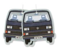 BRISA VW Collection Volkswagen Deodorante per Auto Profumatore Fragranza Campervan T3 Bus design (Fresh/Blu/Set di 2)