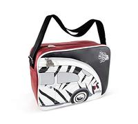 BRISA VW Collection - Volkswagen elegante borsa a tracolla regolabile, unisex, retrò/vintage, Maggiolino Beetle design (Zebra/Nero)