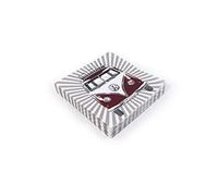 BRISA VW Collection Volkswagen Eleganti tovaglioli da tavola/cucina, Camper T1 Bus design (Samba Stripes/20 pezzi 16,5x16,5x3 cm a 3 strati)