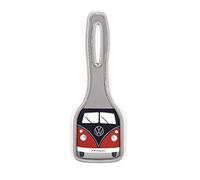 BRISA VW Collection - Volkswagen Etichetta per bagagli Targhetta per valigie tag per indirizzo design Campervan T1 Bus (Bus Classico/Rosso & Nero)