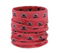 BRISA VW Collection - Volkswagen Girocollo, Sciarpa, Bandana, Scalda Collo, Protezione per Naso-Bocca, Campervan T1 Bus Design (Logo Vintage/Rosso)