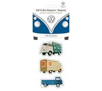 BRISA VW Collection Volkswagen Magneti da frigo/ufficio Campervan T1 Bus design (Set da 3/Veicoli Commercali/Multicolore)