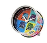 BRISA VW Collection - Volkswagen Orologio da tavolo, orologio magnetico, MyClock anche personalizzabile, regalo fotografico Campervan T1 Bus design (Multicolore)