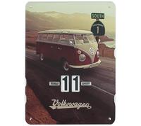 BRISA VW Collection - Volkswagen T1 Bulli Bus - Calendario perpetuo da appendere (37 x 27 x 0,5 cm | 4c stampato cartone) (Highway 1/Colorato)