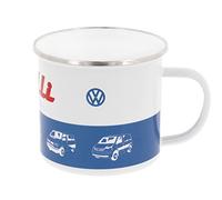 BRISA VW Collection - Volkswagen Tazza in Metallo smaltato da tè, caffè, Camping, Outdoor, Campervan T1 Bus Design (Bulli Driver/Multicolore/500ml)
