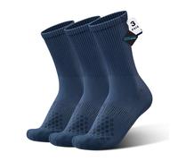 BRISIRA Calze Ciclismo Uomo Donna Coolmax 3 Paia - Calzini Bici da Corsa Sportivi Traspiranti Anti-Odori Compressione Leggera Asciugatura Rapida MTB Running