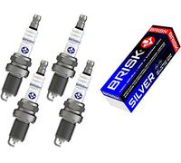 6 x silver-dr15ys (1334) CANDELE Autogas LPG CNG