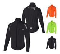 Brisk Bike Giacca da ciclismo Giacca da corsa da ciclismo traspirante ultraleggera (Black, XL)