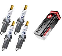 BRISK Iridium Premium+ Plus P38 BR10YIR 1986 - Set di 4 candele di accensione