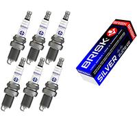 BRISK Silver DR15YS 1334 Candele d'accensione Benzina GPL Metano, set di 6