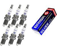 BRISK Silver ER15YS-9 1578 Candele d'accensione Benzina GPL Metano, set di 6