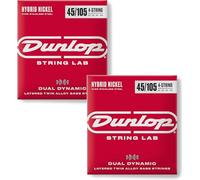 Briskdrop Dunlop DBHYN45105 - Corde per basso in nichel ibrido Dual Dynamic - .045-.105 (confezione da 2)