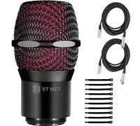 Briskdrop sE Electronics V7 MC1 - Capsula per trasmettitori wireless Shure, confezione con 2 cavi XLR e 10 fascette, colore: Nero