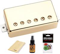 Briskdrop Seymour Duncan SH-4 JB Model Humbucker Pickup - Bundle con Dunlop Pick Pack e Dunlop Kit Lucidatura (Oro)