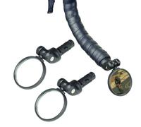 BriskMore, 1 paio di specchietti retrovisori neri per bicicletta, 50 cm, convessi, per ciclisti, specchietti di sicurezza in vetro per bicicletta, sia per lato sinistro che destro, per bici da strada