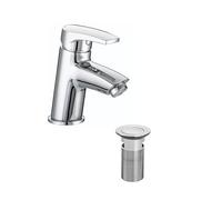 Bristan BAS - Miscelatore per lavabo con scarico a cricchetto, cromato