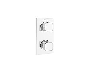 Bristan COB Shcdiv C Cobalt doppio controllo termostatico doccia valvola da incasso con deviatore integrato, cromato