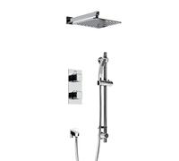 Bristan COBALT SHWR PK Set Doccia Completo a Doppio Comando da Incasso, Finitura cromata, Two outlets, One on