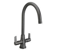 Bristan EC SNK EF GM Echo Easyfit - Miscelatore monocomando per lavello, colore: grigio canna di fucile