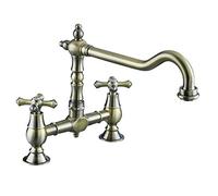 Bristan K BRSNK ABRZ Colonial mixer_parent ponte per lavabo in stile antico, colore: bronzo, K BRSNK ABRZ