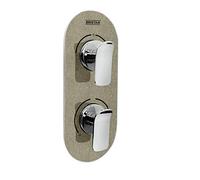 Bristan Malp Shcdiv CS Metallix ALP a doppio controllo e deviatore champagne Shimmer, colore: Cromato/champagne