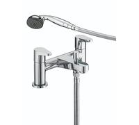 Bristan, Miscelatore monocomando per lavabo, con telefono doccia, cromato, 2 pz., Argento (chrome)