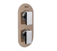 Bristan MPIV2 SHCDIV CR Radiance Metallic Pivot 2 - Valvola di controllo doppia e deviatore, cromato/rame