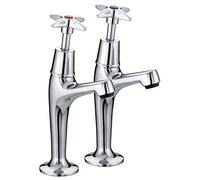 Bristan VAX HNK C 5412 - Rubinetti a collo allungato, con pomelli a croce, finiture cromate