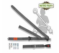 Bristish Made Securon R2P Cintura Di Sicurezza Auto Classica 3 Punti 47cm Grigia