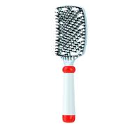 Bristle Hairbrush Comb - Backcombing Curl Dressing Tool for Hair Styling | Soft Bristles with Non-Slip Handle, Lightweight Travel Salon Tool, Scalp Friendly Accessory for Home Dorm Use