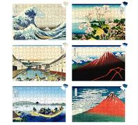 Bristlegrass Puzzle da 150 pezzi per adulti Katsushika Hokusai Group (6 confezioni) puzzle perfetti per vacanze e divertimento in famiglia, regali ideali per donne, mamme e amici (6 x 150 pezzi)