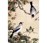 Bristlegrass Puzzle in legno 1000 pezzi dinastia Qing cinese vecchio maestro Giuseppe Castiglione capolavori d'arte ciliegia regali arte da collezione pittura decorativa puzzle (1000 pezzi)