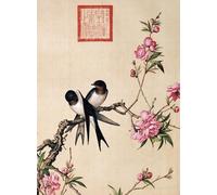 Bristlegrass Puzzle in Legno per Adulti 1000 Pezzi e più Dinastia Qing Giuseppe Castiglione Capolavori d'Arte Fiori e Uccelli Cinese Stile Pittura di Pesche Puzzle Regalo (1000 pz)