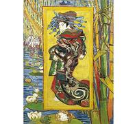 Bristlegrass Puzzle in legno per adulti 1000 pezzi Japonaiserie: Oiran Pittura Cortigiana di Vincent Van Gogh Giocattoli Regali Arte da Collezione Pittura Decorativa Puzzle (1000 PZ)