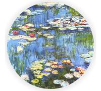 Bristlegrass Puzzle in legno per adulti 312 pezzi e fino Ninfee B di Claude Monet - Art Collectibles Puzzle di pittura decorativa Puzzle rotondo europeo (312 pezzi)