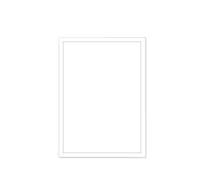 Bristol 200 g/m2-125 - Carte quadrate, 35 x 50 cm, colore: Bianco