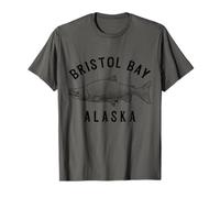 Bristol bay Alaska Sockeye Pesca al Salmone Souvenir Maglietta