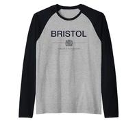 Bristol Città Natale West Country Inghilterra Regno Unito Maglia con Maniche Raglan