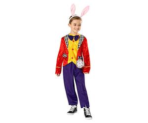 Bristol Novelty 3013497-8000 Costume da coniglio bianco per bambini, Multi, 7-8 anni Halloween, Carnevale