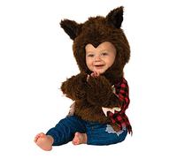 Bristol Novelty 301570 Costume da lupo mannaro per bambini, marrone, rosso, nero, età 2-3 anni Halloween
