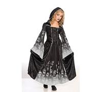 Per Bambini Nero Dimenticato Spirito Fantasma Halloween Spaventoso Abito Costume