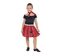 Bristol Novelty - Abito con paillettes Rock N Roll - Bambine (BN677)