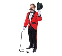 Bristol Novelty AC163 Costume dal Direttore del Circo, Rosso