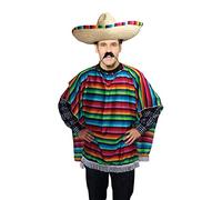 Festival Western Poncho - Adulti Messicano Decorato Completo