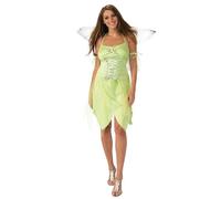 Bristol Novelty - Costume da Fata Verde da Donna, Taglia S, M, L